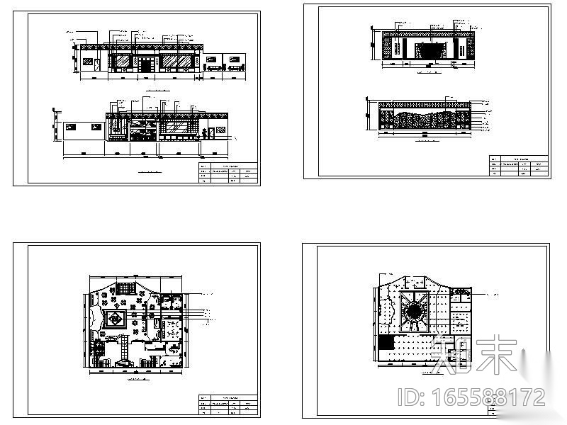 [学生作业]舞厅设计图cad施工图下载【ID:165588172】