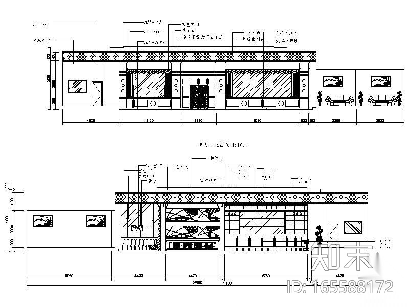 [学生作业]舞厅设计图cad施工图下载【ID:165588172】