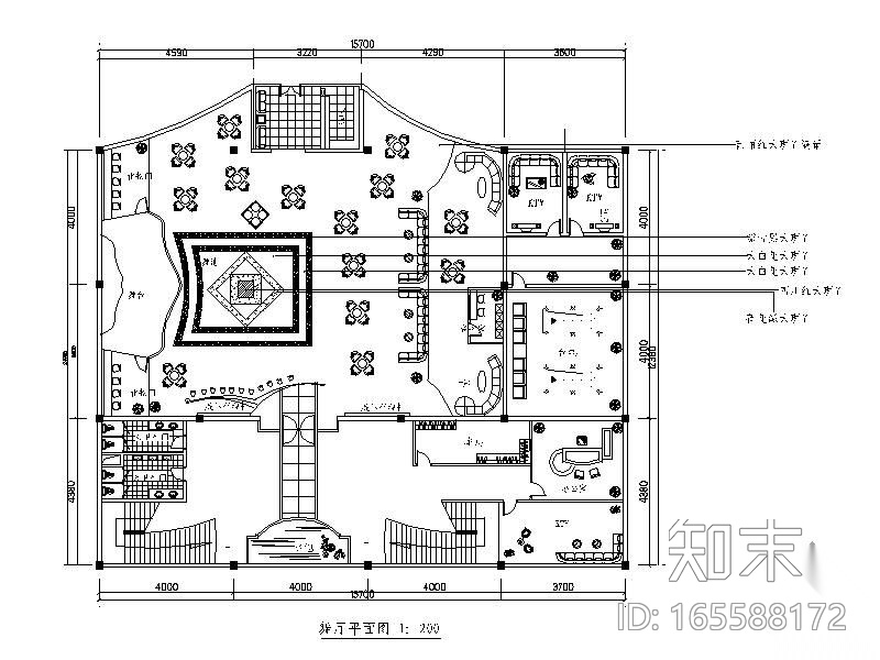 [学生作业]舞厅设计图cad施工图下载【ID:165588172】