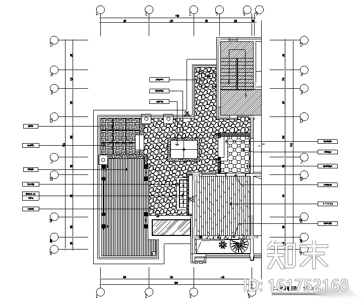 [辽宁]蓝白基调浪漫住宅空间设计施工图（附效果图）cad施工图下载【ID:161752168】