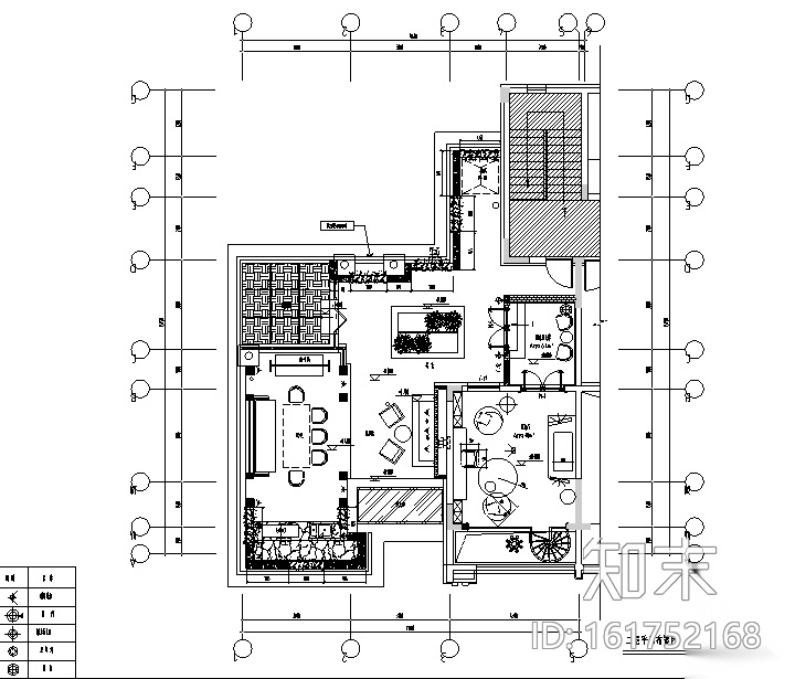 [辽宁]蓝白基调浪漫住宅空间设计施工图（附效果图）cad施工图下载【ID:161752168】