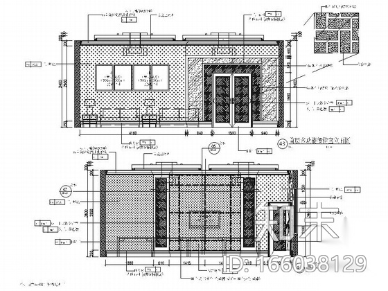 [湖北]高档新中式风格五星级酒店室内装修施工图（含效果...cad施工图下载【ID:166038129】