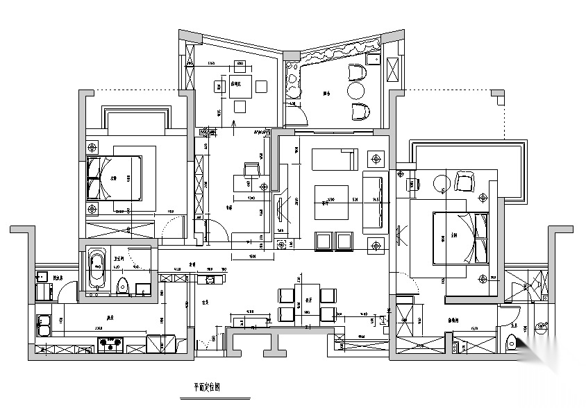 [江苏]现代简约原木三居室住宅空间设计施工图（附效果图...cad施工图下载【ID:160500187】