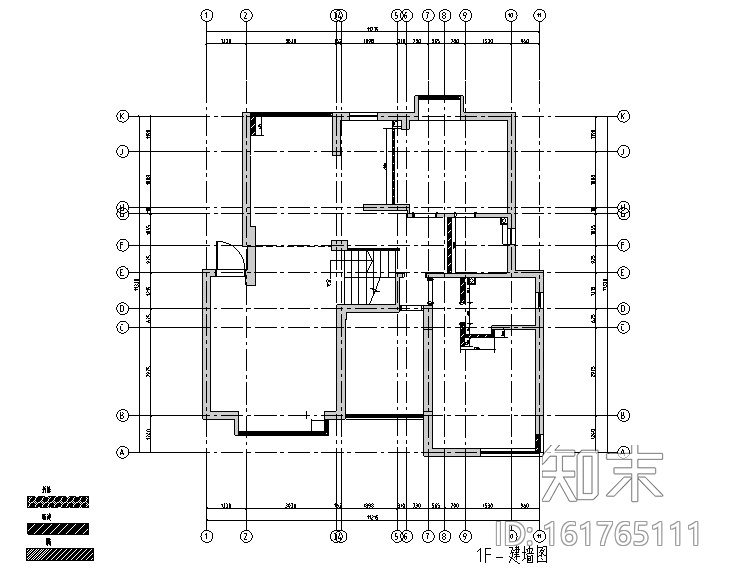 极简主义三居室住宅空间设计施工图（附效果图)cad施工图下载【ID:161765111】