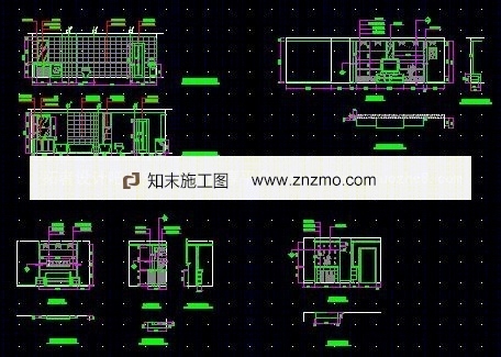 二居两卫一书房cad施工图下载【ID:66944937】