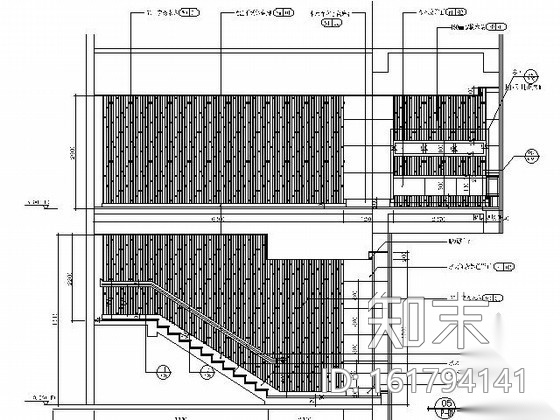 [北京]某双层品牌茶馆施工图cad施工图下载【ID:161794141】