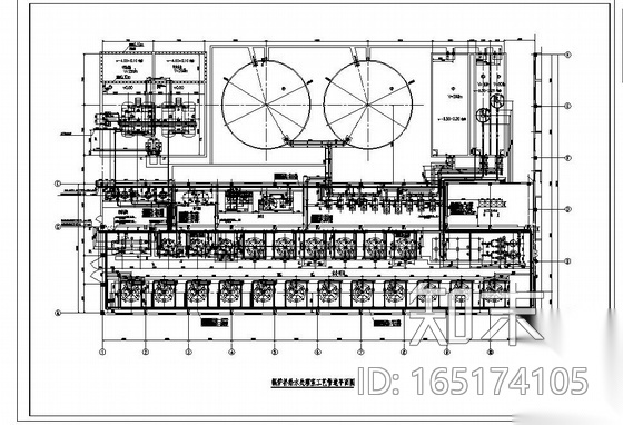 某电厂锅炉补给水处理系统全套施工图cad施工图下载【ID:165174105】