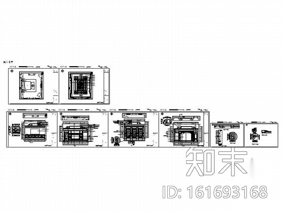 超级豪华别墅卧室室内设计装修图cad施工图下载【ID:161693168】