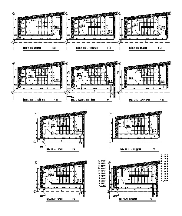 [上海]超高层综合性商业办公综合体施工图（两块含机电...施工图下载【ID:149952169】