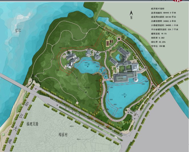 高层现代风格鹰潭迎宾馆建筑设计方案文本（含CAD）cad施工图下载【ID:151523182】