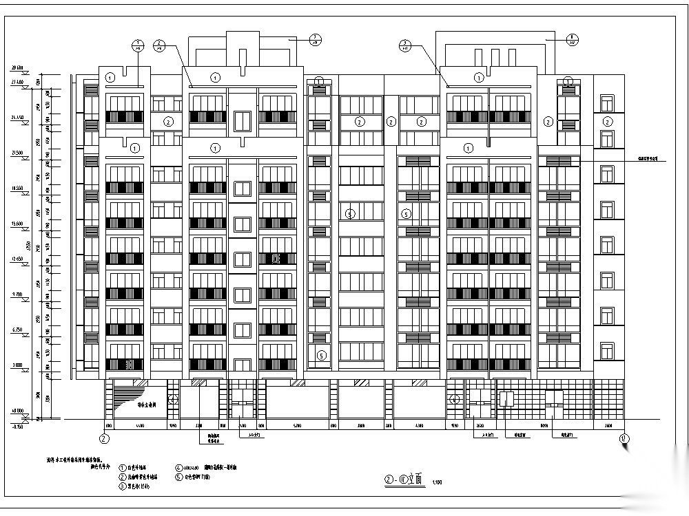 3套现代高层商住综合楼建筑设计方案施工图cad施工图下载【ID:151452134】