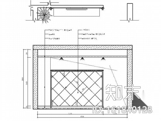 繁华市中心现代简约两居室装修施工图（含效果）cad施工图下载【ID:161840128】