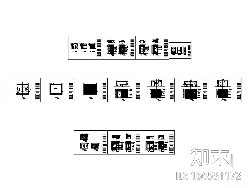 某别墅卧室全套装修详图cad施工图下载【ID:166531172】