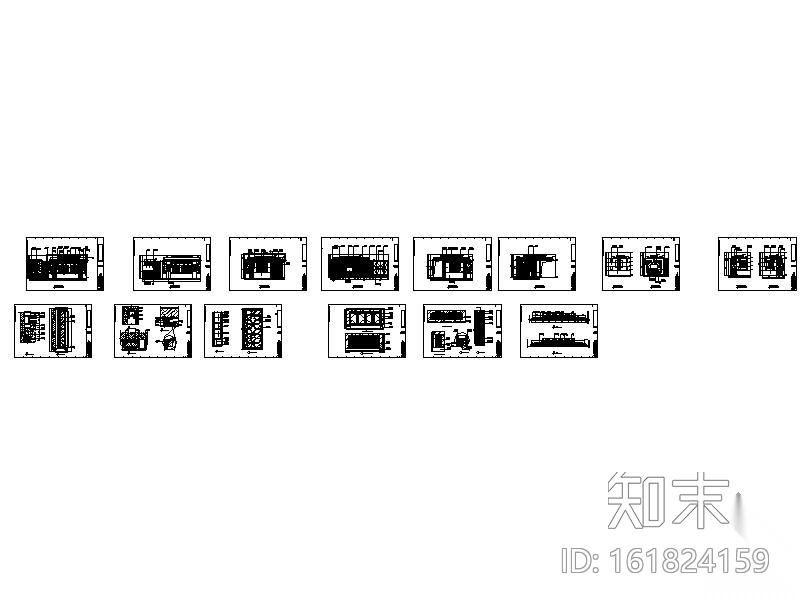 26平方KTV包间装修图cad施工图下载【ID:161824159】