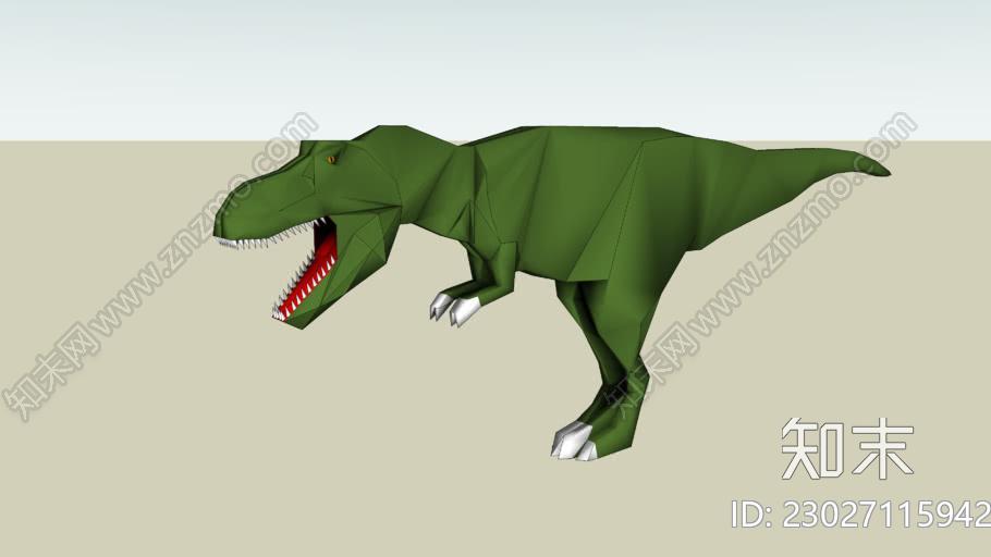雷克斯霸王龙SU模型下载【ID:1161895322】