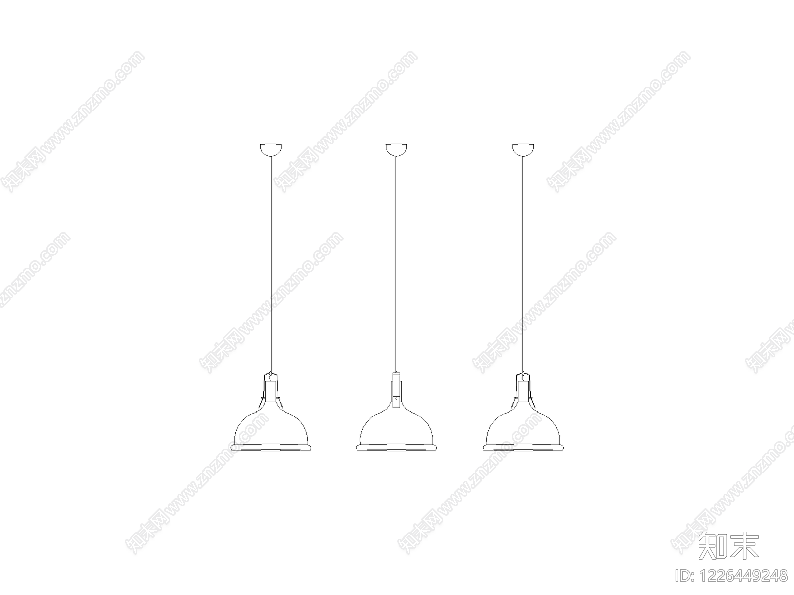 灯具图块cad施工图下载【ID:1226449248】