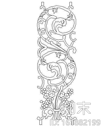 铁艺围栏纹饰七施工图下载【ID:161882199】