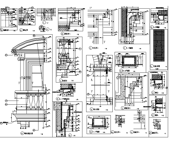 [上海]三层联排式1-3#办公楼楼建筑施工图(17年全专业...cad施工图下载【ID:149951123】