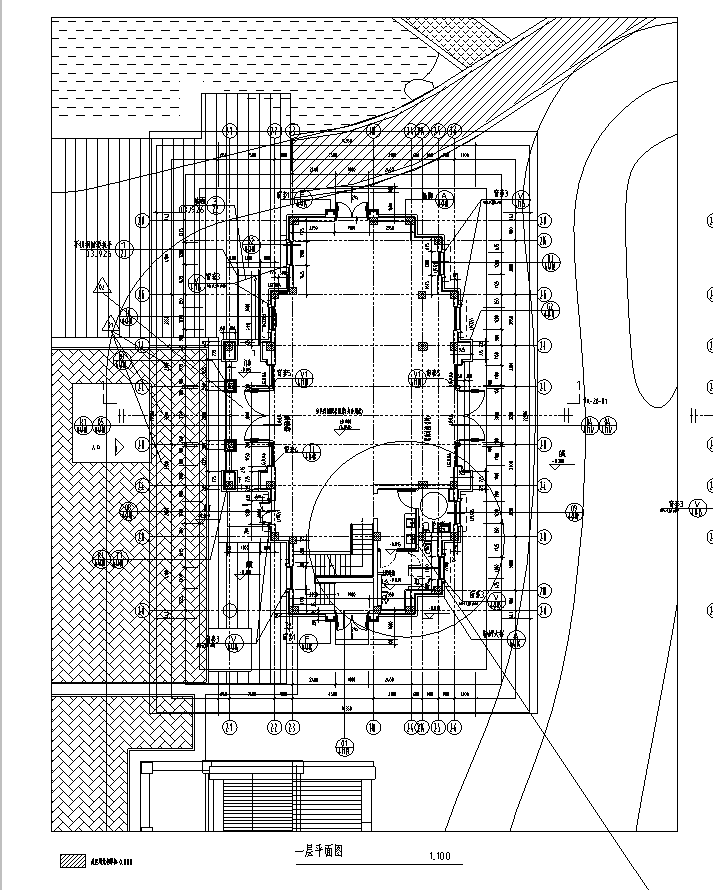 [上海]三层联排式1-3#办公楼楼建筑施工图(17年全专业...cad施工图下载【ID:149951123】