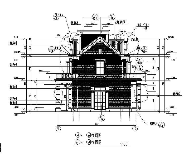 [上海]三层联排式1-3#办公楼楼建筑施工图(17年全专业...cad施工图下载【ID:149951123】