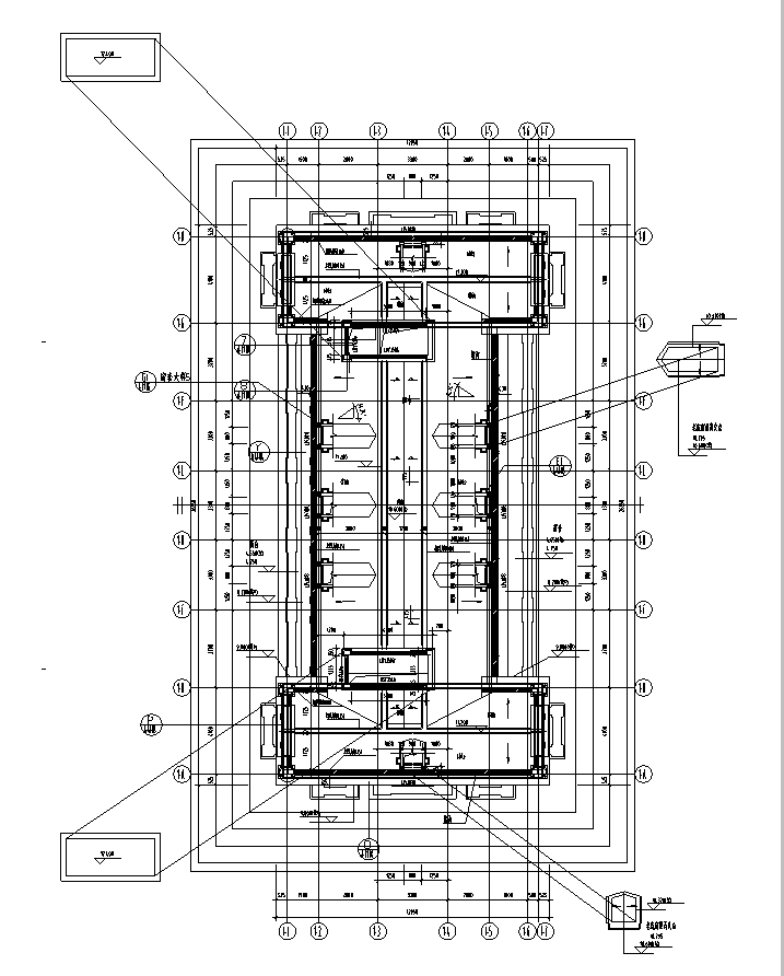 [上海]三层联排式1-3#办公楼楼建筑施工图(17年全专业...cad施工图下载【ID:149951123】