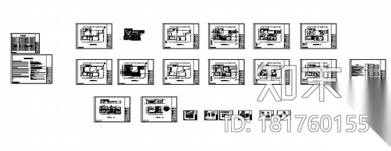 某家居设计方案cad施工图下载【ID:181760155】