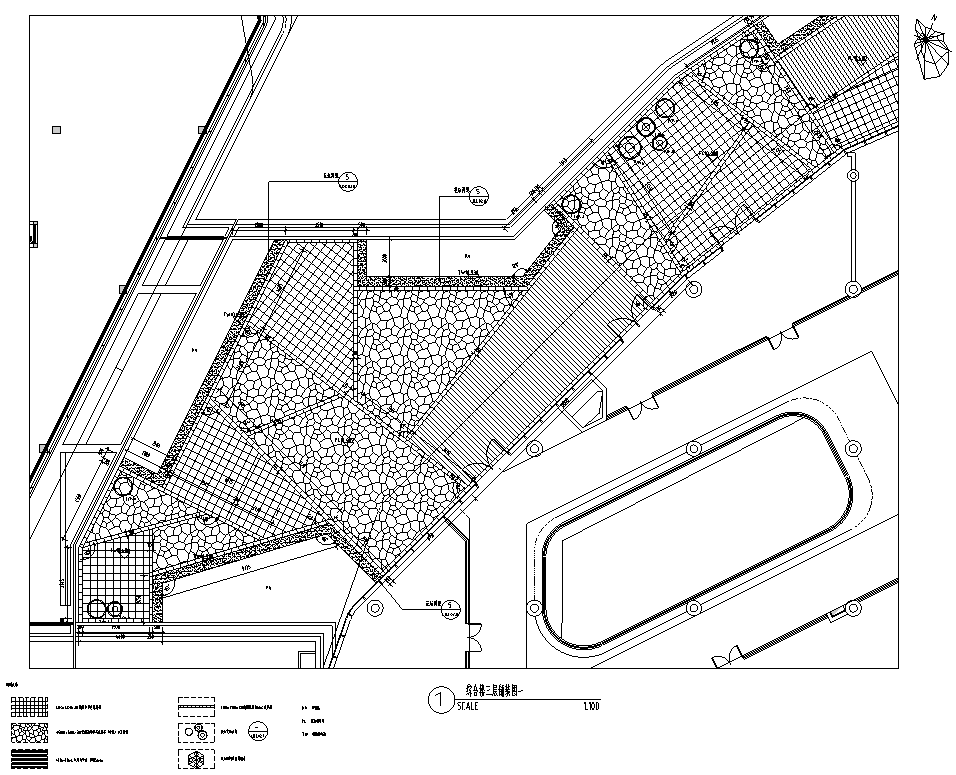 [上海]核心区商办地块景观设计全套施工图cad施工图下载【ID:160718149】