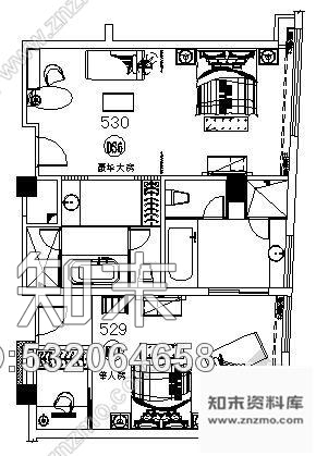 施工图某酒店客房装修cad施工图下载【ID:532064658】