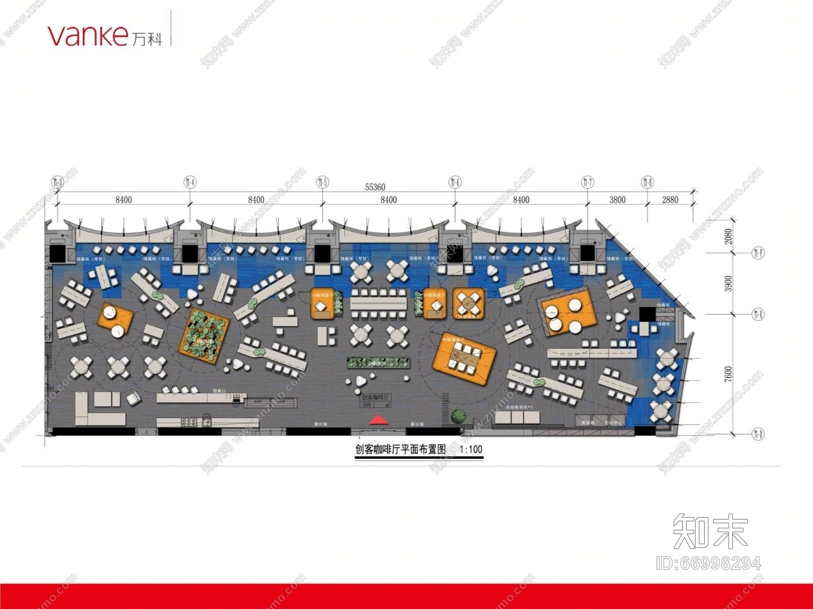 万科活力创客空间办公室施工图下载【ID:66998294】