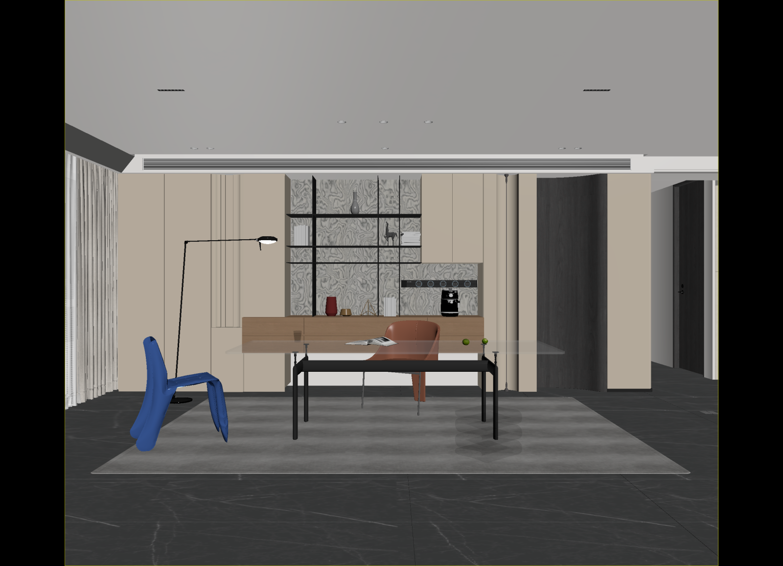 意式办公室3D模型下载【ID:1215099979】