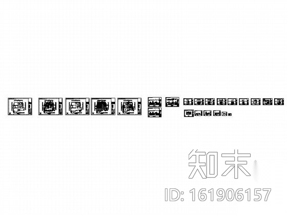 [南京]某大学教授三居室内装修图cad施工图下载【ID:161906157】