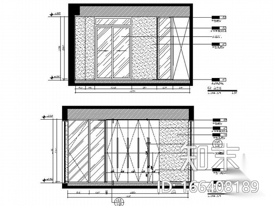 [山东]现代风格五层办公室装修施工图cad施工图下载【ID:166408189】