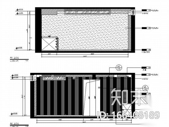 [山东]现代风格五层办公室装修施工图cad施工图下载【ID:166408189】