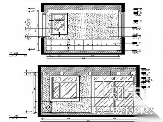 [山东]现代风格五层办公室装修施工图cad施工图下载【ID:166408189】