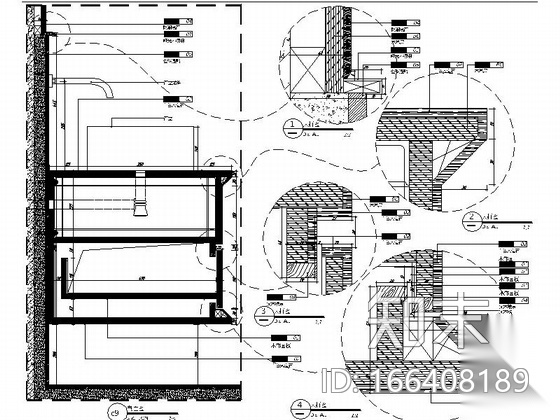 [山东]现代风格五层办公室装修施工图cad施工图下载【ID:166408189】