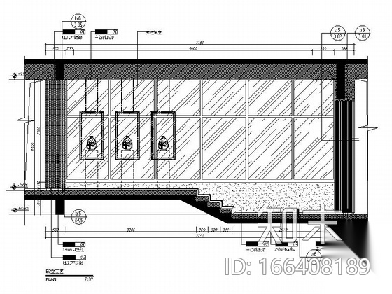 [山东]现代风格五层办公室装修施工图cad施工图下载【ID:166408189】