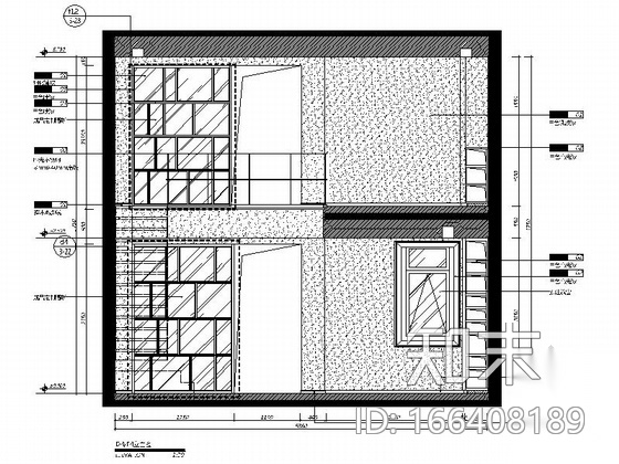 [山东]现代风格五层办公室装修施工图cad施工图下载【ID:166408189】