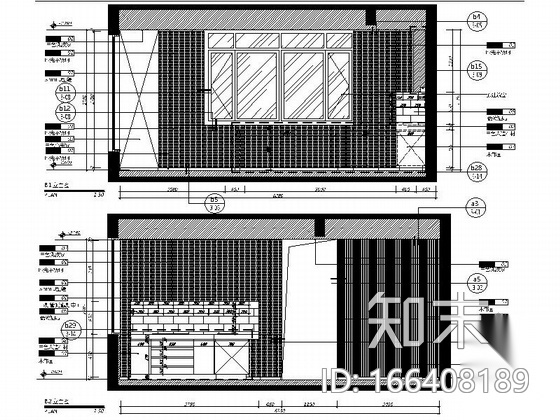 [山东]现代风格五层办公室装修施工图cad施工图下载【ID:166408189】