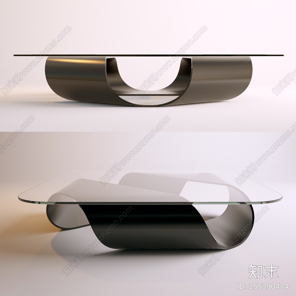 现代茶几3D模型下载【ID:255390474】