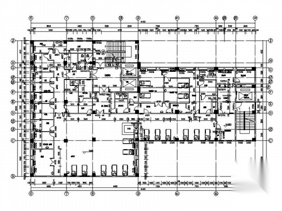 [四川]十层现代风格中西医结合医院住院楼建筑施工图cad施工图下载【ID:165610114】