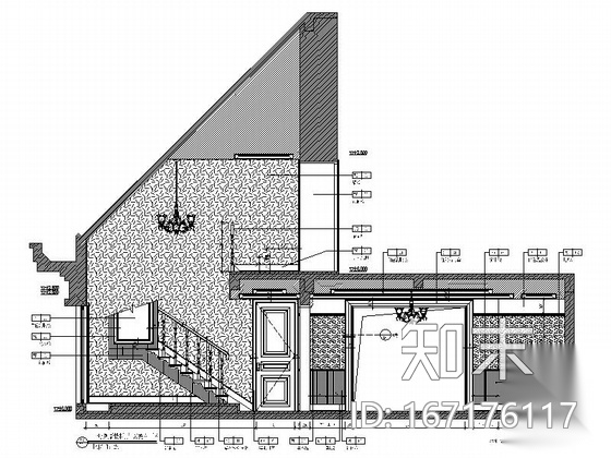 [安徽]简约欧式复式3居室室内设计全套施工图cad施工图下载【ID:167176117】