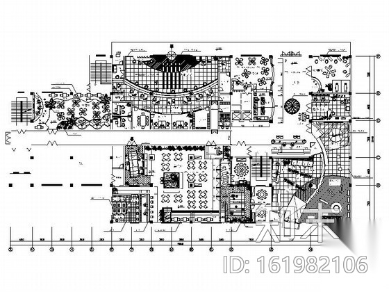 中式风酒店局部装修图cad施工图下载【ID:161982106】