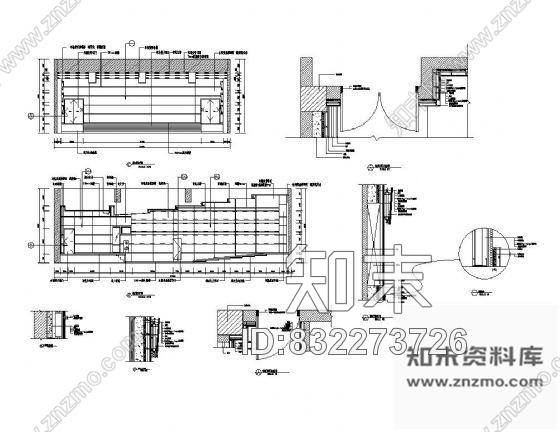 图块/节点报告厅墙面装饰详图Ⅱcad施工图下载【ID:832273726】