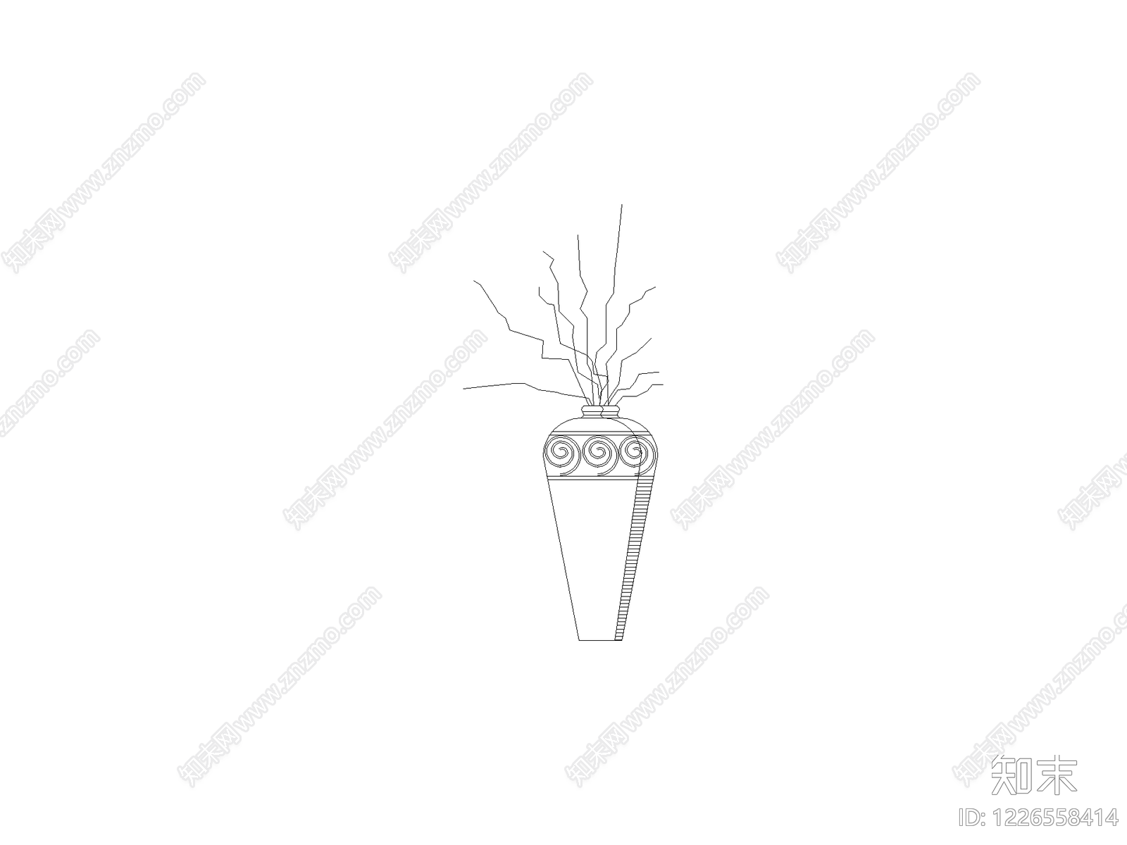 现代摆件CAD图纸