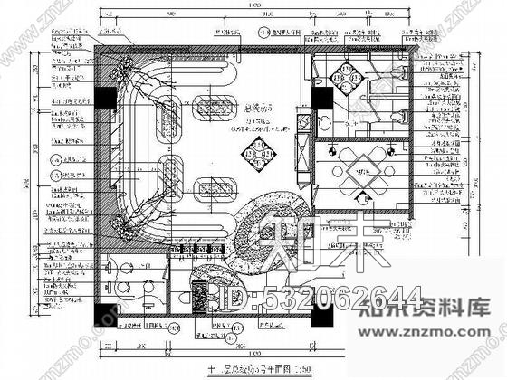 施工图某总统套房装修图cad施工图下载【ID:532062644】