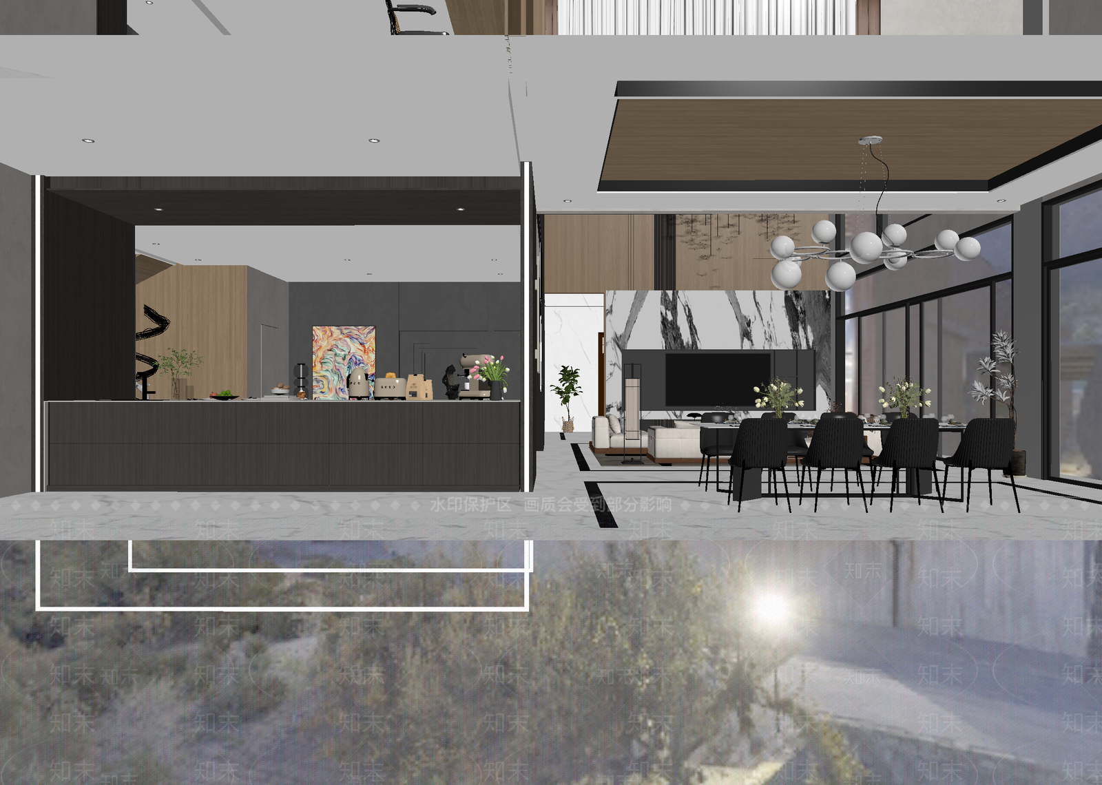 现代酒店大堂3D模型下载【ID:1215169049】