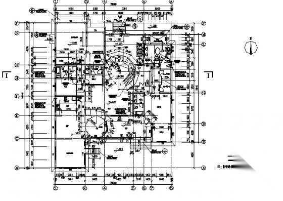 某二层花园别墅建筑施工图cad施工图下载【ID:149911165】