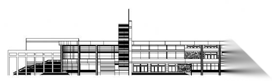 某三层会展建筑方案图cad施工图下载【ID:151610128】