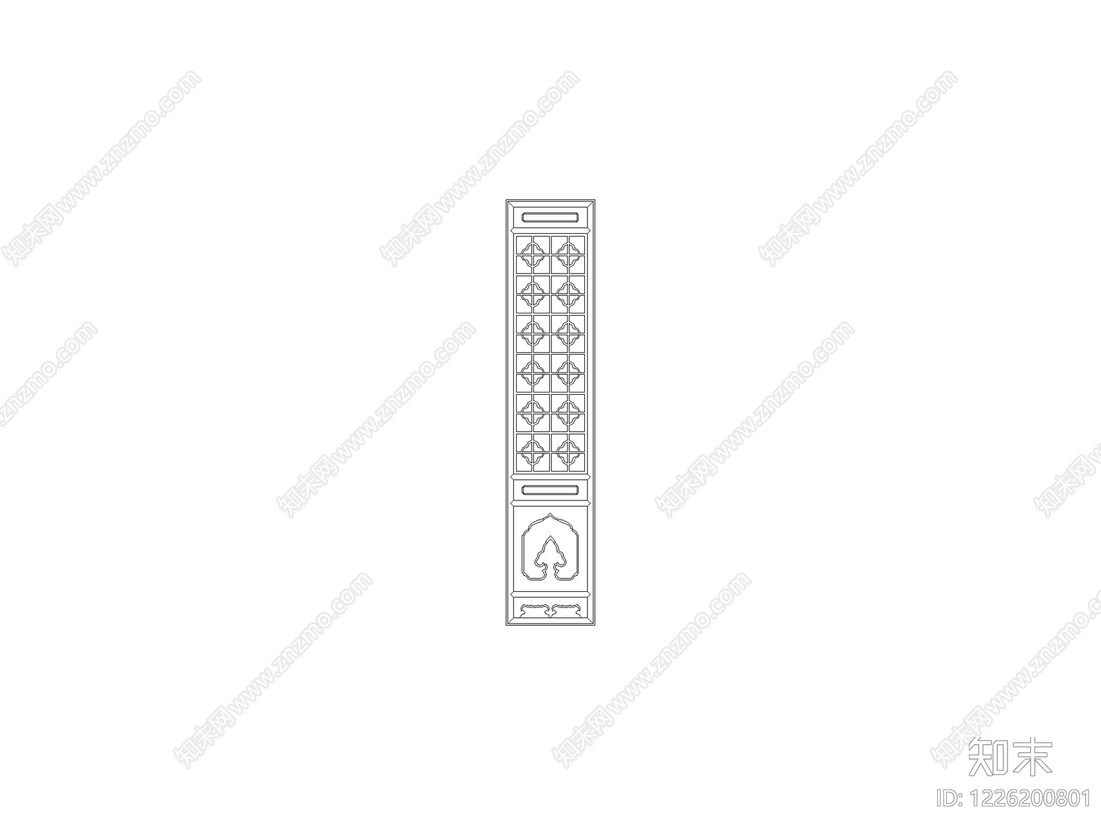 柜子cad施工图下载【ID:1226200801】
