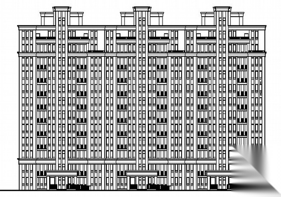 [宜昌市]某十二层住宅楼建筑施工图施工图下载【ID:149843141】